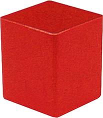 Ersatz-Kunststoff-Box B54xT54xH45 mm rot