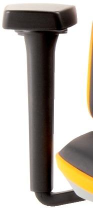 Armlehnen schwarz für Arbeitsstuhl Neon