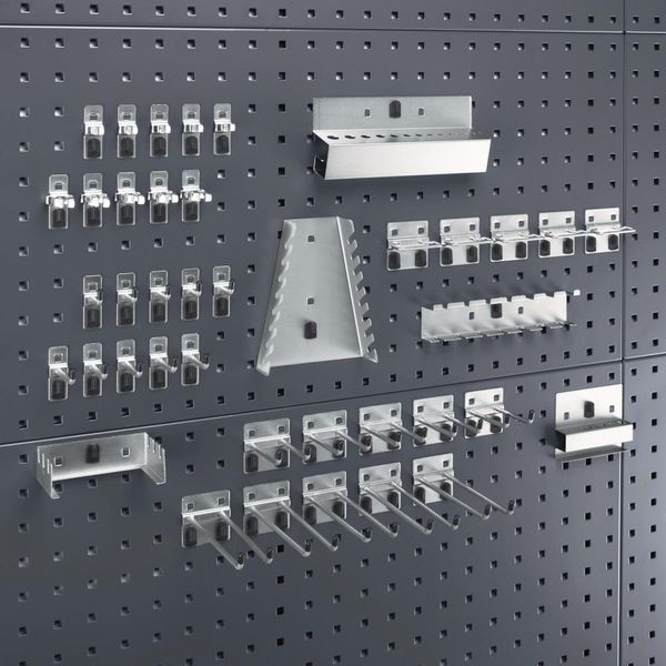 Hakensortiment 40-teilig für Lochplatten für Lochplatten