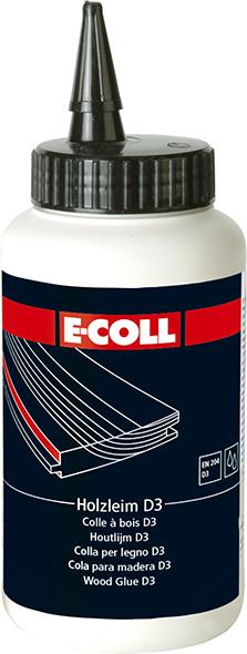 Holzleim D3 750g Flasche wasserfest E-COLL