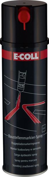 Baustellenmarkierspray 500ml schwarz E-COLL EE