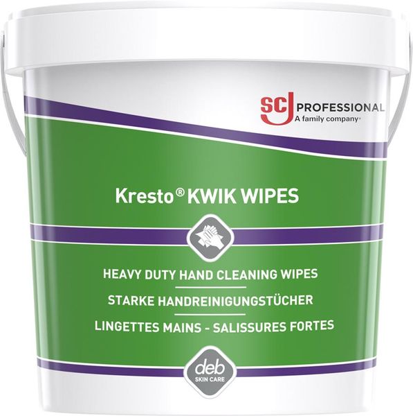 Solopol® kwik wipes Handreinigungstücher 70 Tücher Eimer starke Verschmutzungen