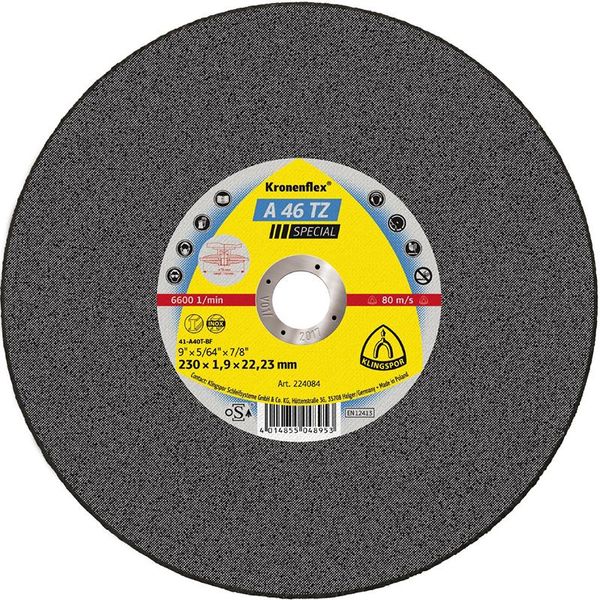 Trennscheibe A46TZ 180x1,6mm gera. Klingspor