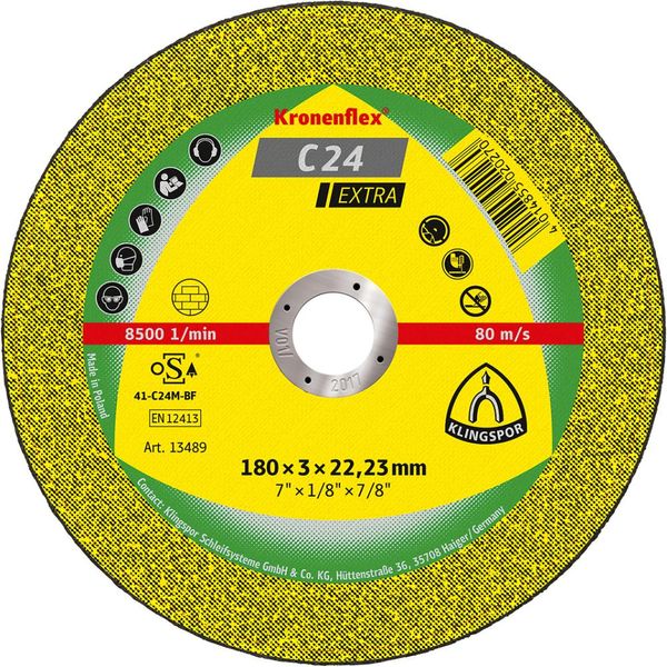Trennscheibe C24 Extra 180x3,0mm ger. Klingspor