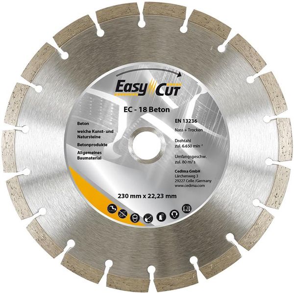 Trennscheibe Diamant EC-18 125x1,9x10x22,23mm CEDIMA