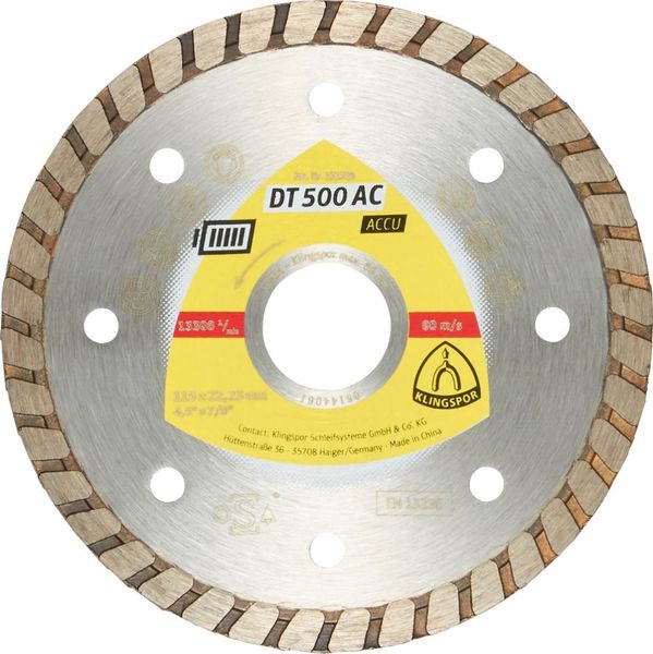 lag170619.jpg Dia.-Trennscheibe DT500AC125x1,9mm Turbo Klingspor