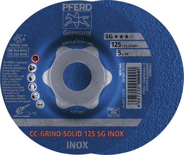 Schleifscheibe CC-Grind Solid INOX 125mm PFERD