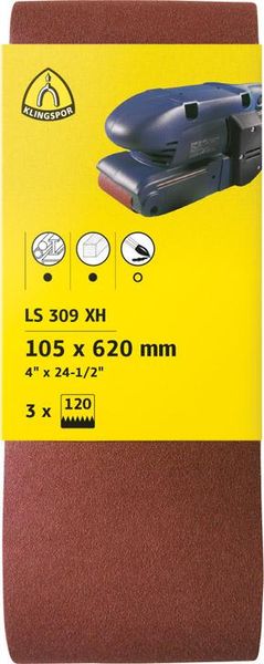 Kurzband SB 3Stck 105x 620mm K 40 Klingspor