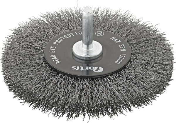 Rundbürste Stahldraht 100mm grob gewellt FORTIS