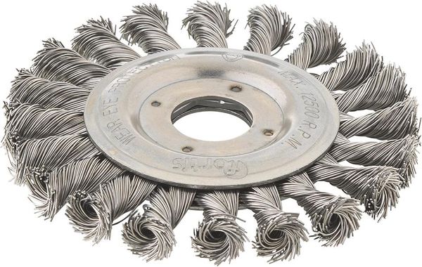 Rundbürste Stahldraht 115x0,5mm gezopft FORTIS
