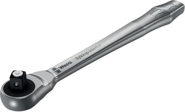 Durchsteck-Knarre ZYKLOP metal push 1/2" Wera