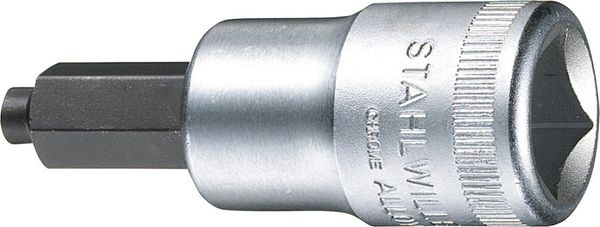 Schraubendrehereinsatz 1/2" Innensechskant mit Zapfen 6x60mm Stahlwille