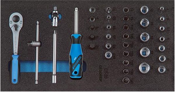 Werkzeugmodul 1/3 Steckschlüssel-Satz 1/4" Gedore