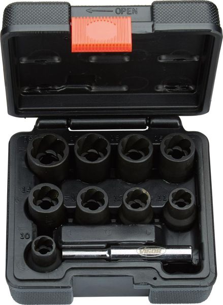 Spiralnuteinsatz-Satz 10tlg. 10-19mm Vigor
