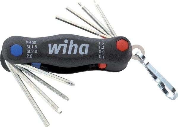 Handklapphalter 8-teilig gemischt Mini-PocketStar Wiha