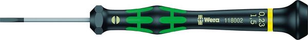 Elektronik- Schraubendreher Schlitz 1,5x0,23x40mm Wera
