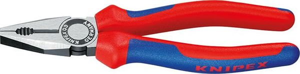 Kombinationszange poliertmit Mehrkomponenten-Griffen 200mm KNIPEX