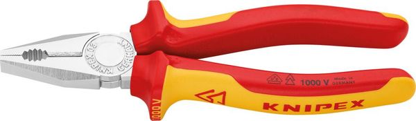 Kombinationszange VDE mitMehrkomponenten-Griffen 160mm KNIPEX