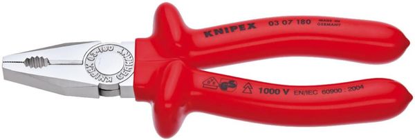 Kombinationszange VDE tauchisoliert 180mm KNIPEX
