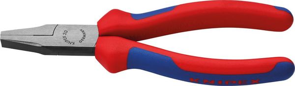 Flachzange poliert mit Mehrkomponenten-Griffen 160mm KNIPEX