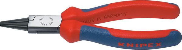 Rundzange poliert mit Mehrkomponenten-Griffen 160mm KNIPEX
