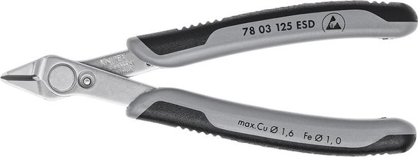Seitenschneider Elektronik ESD V2A 140mm KNIPEX