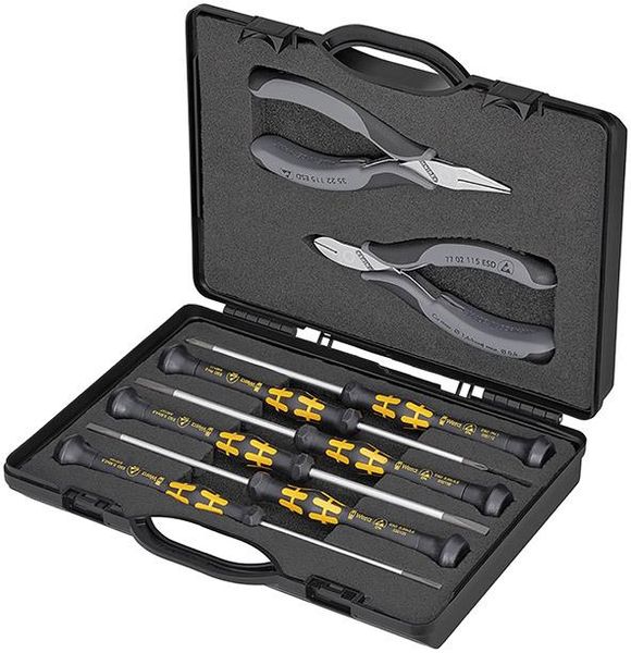 Zangen-Set Elektronik ESD8-teilig KNIPEX