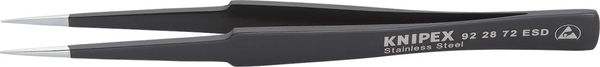 Pinzette ESD US-Nadelform135mm schwarz KNIPEX