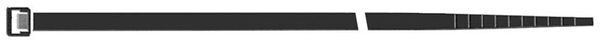 Kabelbinder Nylon schwarz200x4,5mm a100Stück SapiSelco