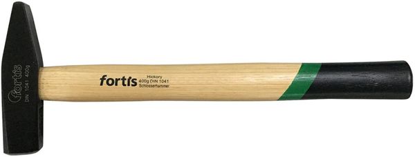 Schlosserhammer DIN1041 mit Hickorystiel 400g FORTIS
