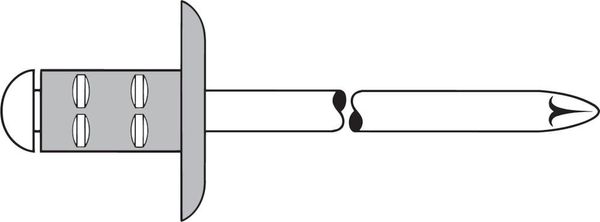 pim505685.jpg Mehrbereichs-Blindniet Alu/Stahl Großkopf 4,8x25mm GESIPA