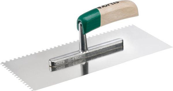 Glättekelle gezahnt rfr. 280x130mm 4x 4mm FORTIS