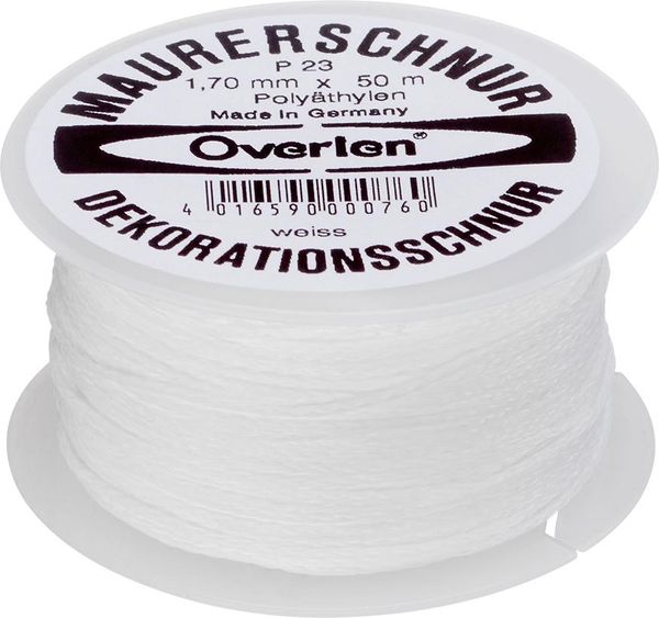 Maurerschnur PE 1,7mm 50m weiß Overmann