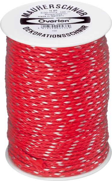 Maurerschnur PP 3,0mm 100m rot Overmann