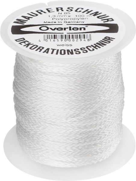 Maurerschnur PP 1,3mm 100m weiß Overmann