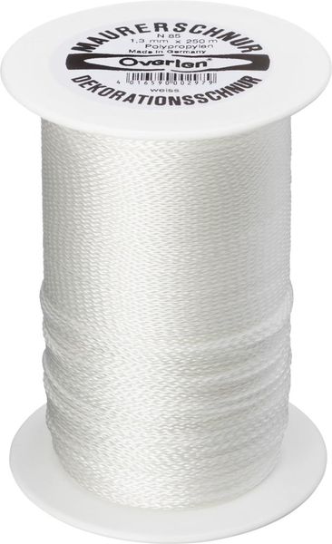 Maurerschnur PP 1,3mm 250m weiß Overmann