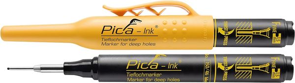Tieflochmarker Pica-Ink schwarz Pica