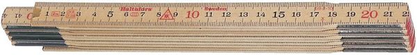 Gliedermaßstab Birke 2mx17mm natur Hultafors