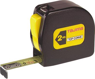 Taschenbandmaß TOP CONVE 3mx13mm gelb Tajima