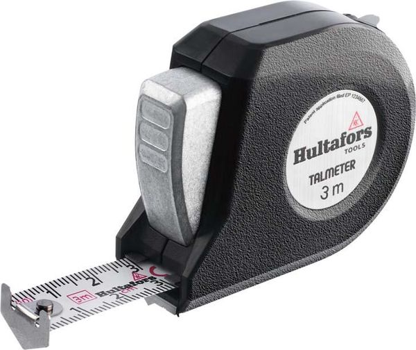 Taschenbandmaß Talmeter 3mx16mm weiß Hultafors