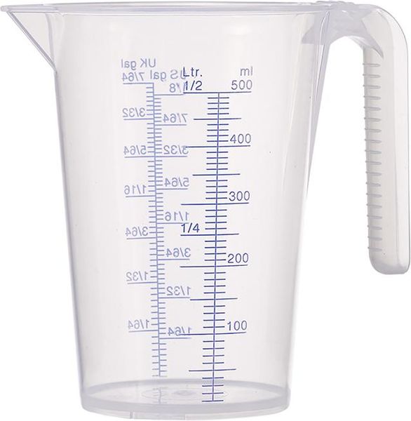Messbecher Polypropylen 0,5l transparent Pressol