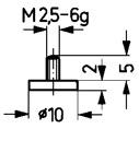 Messeinsatz Stahl Typ 11/20,0mm KÄFER