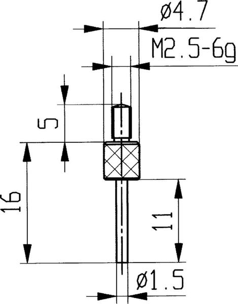 Messeinsatz Stahl Typ 14/ 1,5mm KÄFER