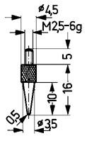 Messeinsatz Stahl Typ 15/ 0,5mm KÄFER