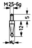 Messeinsatz Stahl Typ 18/ 3,0mm KÄFER