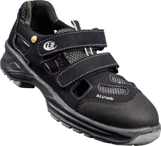 Sandale 2124A,ESD,S1, Alukappe,Gr. 45, schwarz