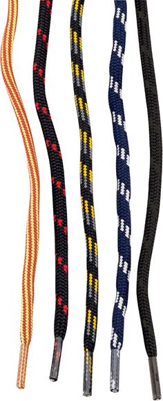 Schnürsenkel, 120 cm, rund, gelb-rot