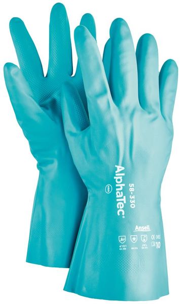 pra101972.jpg Handsch. AlphaTec 58-330,Nitril, grün, Gr. 9
