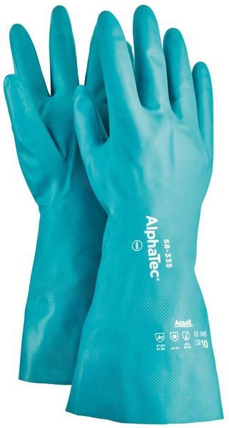 pra101973.jpg Handsch. AlphaTec 58-335,Nitril, grün, Gr. 9