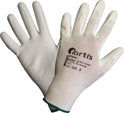 lag155262.jpg Handschuh Fitter, PU/Nylon,weiß, Gr.9 FORTIS